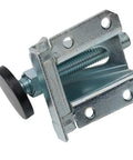 Close-up of a single steel leg leveler from 4 Pack Adjustable Cabinet Leveling Feet Steel Furniture Leg Levelers With Lock Nuts.