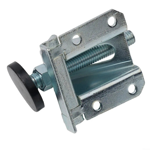 Close-up of a single steel leg leveler from 4 Pack Adjustable Cabinet Leveling Feet Steel Furniture Leg Levelers With Lock Nuts.