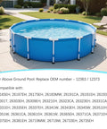 Above ground pool compatible with 12363 12373, shown in a backyard setting.
