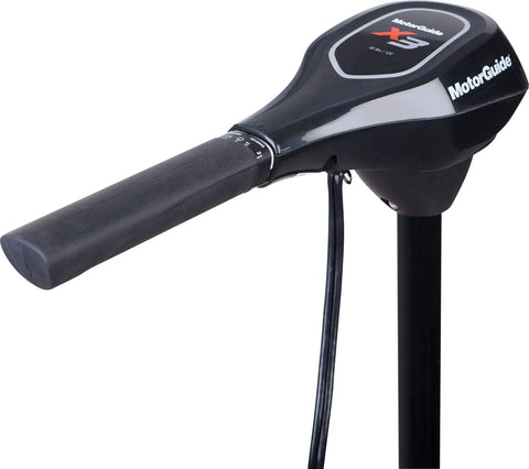 X3 Series 50 Inch Shaft Trolling Motor 45 Pound Peak Thrust hand control with ergonomic grip for freshwater fishing