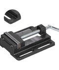 Mini Bench Vise 6.1 By 5.5 Inch Cast Iron Drill Press Vise with 180 Degree Rotatable Workbench Clamp and Stable Jaw for Drilling Milling Machine DIY