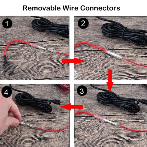 Pack Of 4 ATC Car Fuse Taps For 12V And 24V Systems. Visible removable wire connectors with blades and attachments.
