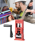 Professional Manual Wire Stripping Machine With Hand Crank For Efficient Copper Recovery showcased with users handling wires.