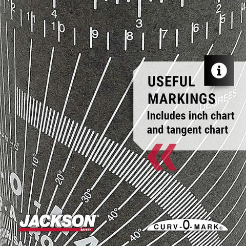 Wrap-A-Round Pipe Measuring Tool For Fittings, Pro Grade Heat Resistant Tape Marking Tool with inch and tangent chart