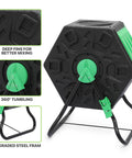 80 Gallon Outdoor Compost Bin BPA Free Material All Season Durable Yet Lightweight No Hassle Setup For Quick Creation Of Fertile Soil