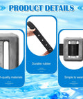 Four 2.2 Pound Dive Weights Set with Rubber Belt and Metal Buckle for Scuba Diving Freediving Spearfishing and Snorkeling Tough Weight Belt