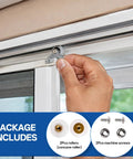 Heavy Duty Screen Roller Assembly 2 Pack Replaces 9311006 For Top Hung Sliding Patio Doors installation of concave wheel with screws.