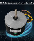 Upgraded 5KCP39EGS070S Condenser Fan Motor 1/4 HP 1100 RPM 208/230V OEM Replacement With Capacitor shown vertically