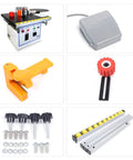 Beefed Up 1200W Automatic Edge Banding Machine For Woodworking Desktop Edgebander With Quick Glue Heating CE Certified parts