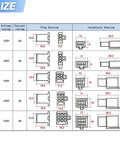 Technical diagram showing size specifications for 580 Piece Wire Connector Kit With 2.8mm Pitch Male And Female Plug Housings
