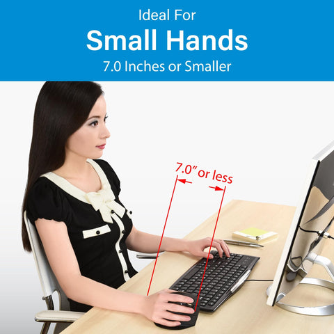 Vertical Ergonomic Mouse VM4S Right Hand Small Wired USB For Windows With 4 Speed Settings And 6 Customizable Buttons Built For Comfort And Wrist Strain Reduction Super Comfy