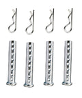 4 To 20 Pack Multi Hole Porous Eye Pins And Adjustable Clevis Pins Kit For Farm Gear And Diesel Engine Accessories Heavy Duty Zinc Coated Steel Fasteners For Machinery Maintenance, 6-12 mm set