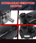 Char-Lynn 4000 Series Beefy Hydraulic Motor 15.4 Cu In Displacement SAE B 4-Bolt Flange 1.25 In Keyed Shaft Details