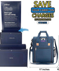 Under Seat Personal Item Duffle Bag 17x13x8 Inches That Fits Spirit Frontier American Airlines JetBlue And More Navy Design