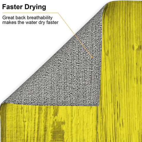 Wood Grain Print Microfiber Dish Drying Mat For Kitchen Counter, Ultra Absorbent Surface, Machine Washable Rack Pad texture detail