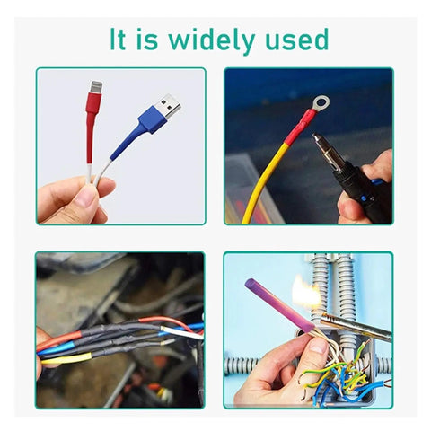 Huge 580 Piece Heat Shrink Tube Kit With Assorted Sizes And Colors For Wire Cable Insulation DIY Projects That Handle The Heat Like A Boss used on USB, ring, and wire connectors