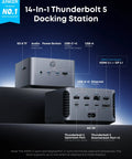 14-In-1 Thunderbolt 5 Docking Station With 120Gbps Transfer, 140W Max Charging, Cooling System, Dual 8K Display Support