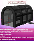 Inflatable Tennis Court Style Tent And Baseball Batting Cage With Blower Portable 19.68 Ft By 9.84 Ft Pitching Cage diagram
