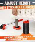 Heavy Duty Furniture Mover Kit With Wheels Appliance Lifter And Sliders That Lift Up To 660 Lbs Includes 4 Sliders And Lifting Extenders Cradle Lock