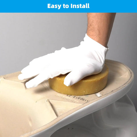 Two Pack Thick Toilet Wax Ring Seal Kit For 3 Inch And 4 Inch Waste Lines, Odor Tight, Leak Proof, Easy Installation in Bathroom
