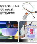 Auto Bed Leveling Sensor Probe For 3D Printers With Plastic Construction Fast Accurate Detection Compatible With Home DIY And Pro Grade Industrial Printers Stressfree Printing Touch Sensor Kit For Easy Bed Calibration shown with cable and connector