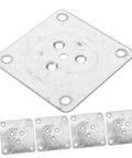 Heavy Duty Furniture Leg Pads And Table Leg Connectors With 25 Piece Mounting Hardware Kit For Chairs Tables And Couches built tough iron base mounts