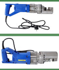 Raseparter 16mm Hydraulic Rebar Cutter, Portable Electric Steel Bar Tool For Construction Sites, close-up side view.
