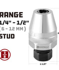 Go To Stud Extractor For Damaged Bolts And Rusted Fasteners Grips And Removes Studs From Quarter To Half Inch 6 To 12 Mm