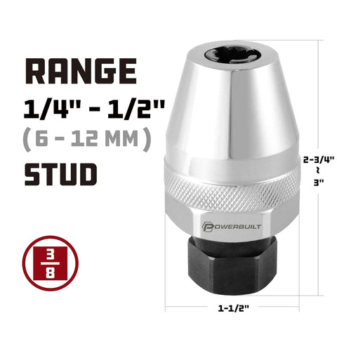 Go To Stud Extractor For Damaged Bolts And Rusted Fasteners Grips And Removes Studs From Quarter To Half Inch 6 To 12 Mm