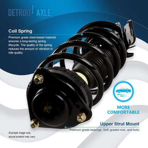 Front And Rear Struts Shocks Kit For 2008 To 2020 Dodge Grand Caravan And 2008 To 2016 Chrysler Town And Country, coil spring