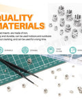 101 Piece M2 To M6 Heat Set Threaded Inserts Kit With Tweezers For Plastic And 3D Printing, 303 Stainless Steel on mat
