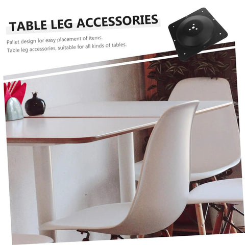 Heavy Duty Five Hole Table Leg Mounting Plate Iron Furniture Bracket For Couch And Chair Repair Built Like A Tank To Hold Up Like A Champ Without Giving An Inch Over Time on table with chairs and decor.