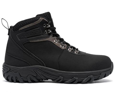 Steel Toe Boots For Men Work Shoes With Puncture Resistant Plate And ASTM F2413 18 Safety Standard, Black Size 8 UK, side view