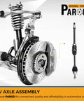 Ford Focus Front Right CV Axle Assembly 2000 To 2011 Passenger Side Drive Shaft Replacement 662144 image of axle and suspension