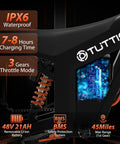 Electric Dirt Bike For Teens And Adults With Fat Tires 14 Inch And 12 Inch 2000W Motor Up To 37 MPH, 48V 21Ah battery details
