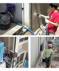 Heavy Duty 1500W Paint Sprayer Gun For Exterior Wall Putty And Real Stone Coatings in use applying texture to walls.