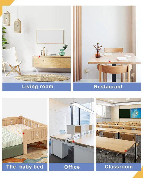 Living room, restaurant, baby bed, office, classroom with 6.6Ft Silicone Edge Protector Strip for Baby Proofing applied