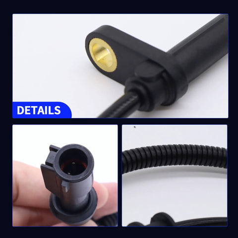 Front Abs Speed Sensor Pair Compatible With Ford F 150 2005 Through 2008 shows detailed connectors and wiring for installation.