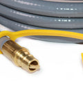 Close-up of 12 Foot Three Eighths Inch ID Natural Gas Hose With Quick Connect Low Pressure LPG Hose For Weber Grills Char Broil Pizza