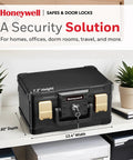 Fireproof Waterproof Small Safe Box for Home, 0.15 Cu Ft ABS Plastic Document Safe with Key Lock on shelf, 30 Minute UL Fire Rating
