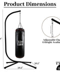 Heavy Duty Steel Hammock Stand For Indoor Outdoor Use, Universal Fit For Hammock Chairs, Sensory Swings And Egg Chairs