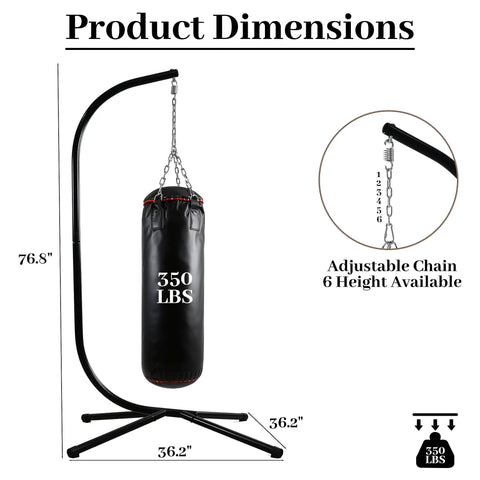 Heavy Duty Steel Hammock Stand For Indoor Outdoor Use, Universal Fit For Hammock Chairs, Sensory Swings And Egg Chairs