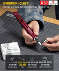 Using F2 Master Mini Cordless Rotary Tool Kit With 25,000 RPM Brushless Hollow Cup Motor And NeoPulse Power, close-up view