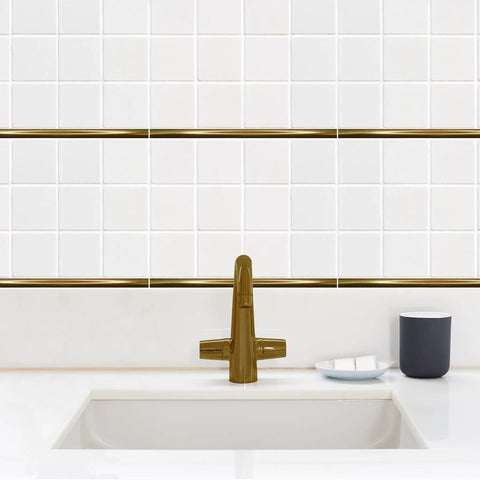 Gold Quarter Round Tile Trim Half Inch By 12 Inch Edge Cap For Kitchen Backsplash And Bathroom Shower Dope Gold Finish Decorative Jolly Tile