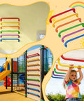 Six Colors 17.1 Inch Indoor Monkey Bars Handles Set 6 Pack Kid Friendly One Inch Diameter for Indoor Outdoor Playgrounds