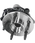 Front Wheel Bearing Hub Assembly For Ford Explorer Ranger Mercury Mountaineer And Mazda B-Series Sport Trac - Drop-In Replacement Wheel Bearing And Hub 4WD ABS Compatible, showing 5 lugs and sensor wire.