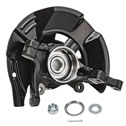 2 Front Steering Knuckles And Wheel Bearing Hubs Assembly Replacement Kit For 2011 Kia Optima 2.4L Built Before May 30, 2011 OE-Quality Direct Fit Beefy Cast Iron Build Meets OE Specs Easy Install