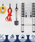 J Utility Hooks Heavy Duty Garage Wall Hangers For Tool Organization 25 Pound Capacity Easy Screw On Installation On Studs Walls Concrete Anti Rust Black Finish Tubular Metal Set Of 6 holding cords and tools