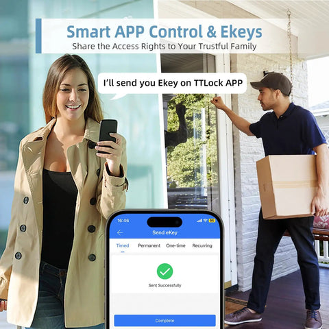 Slick Biometric Fingerprint Smart Lock With Handle Set For Front Door Hella Secure Keyless Entry Deadbolt Zero Hassle Setup With App Control Auto Lock And Satin Nickel Finish