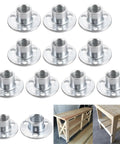 100 Pack Carbon Steel Galvanized Tee Nuts T Nuts Fasteners For Furniture Frames M8 displayed with wood furniture examples
